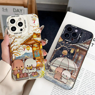 Ốp điện thoại Yier Bubu mùa đông cho iPhone 17 / 17 Air / 16E / 15 Plus / 14 / 13 / 12 / 11 / Pro Max. Chống sốc và chống rơi. Hộp đựng túi khí kiểu áo khoác silicon lỏng che phủ toàn diện