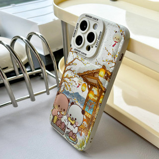 Ốp điện thoại Yier Bubu mùa đông cho iPhone 17 / 17 Air / 16E / 15 Plus / 14 / 13 / 12 / 11 / Pro Max. Chống sốc và chống rơi. Hộp đựng túi khí kiểu áo khoác silicon lỏng che phủ toàn diện