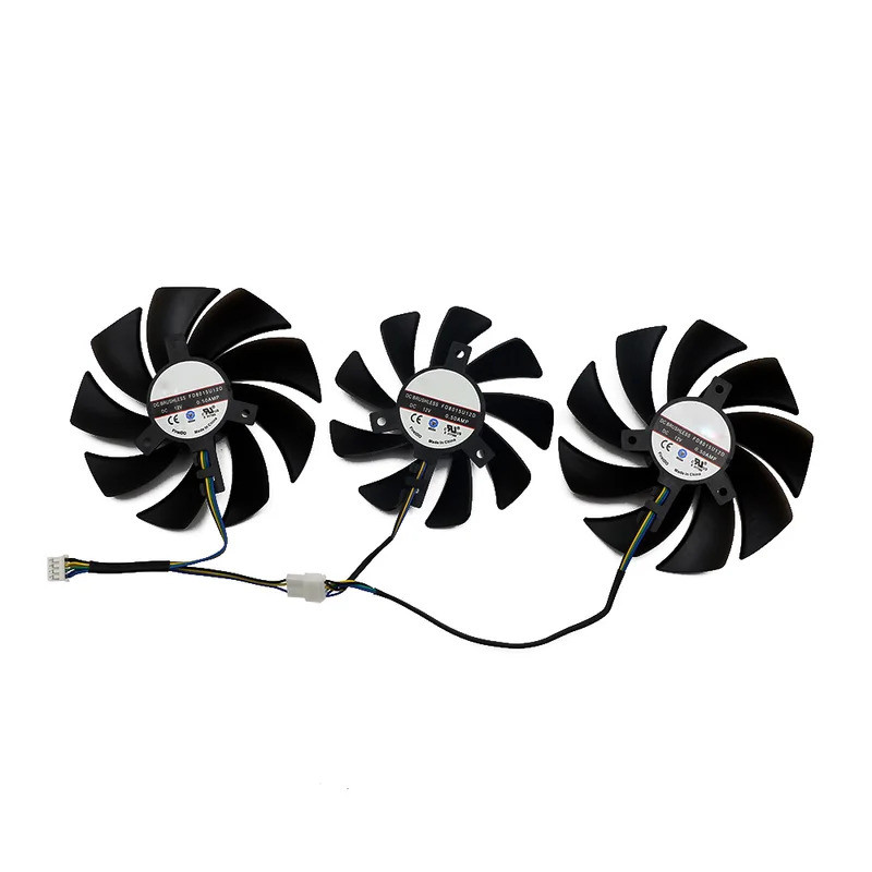FD8015U12D Card Video Quạt Làm Mát RX6700XT RX6800XT Cho PowerColor RX 6800XT 6800 XT 6900XT ĐỎ DRAGON Quạt Card Đồ Họa