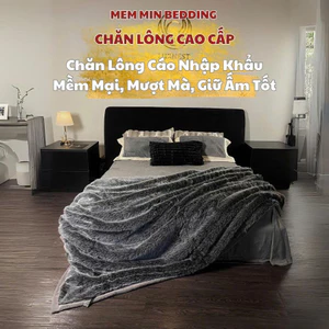 Chăn cao cấp lông cáo 4kg nhập khẩu Memminbedding may thù công tinh xảo mềm mại, mượt mà, giữ ấm tốt - CH661