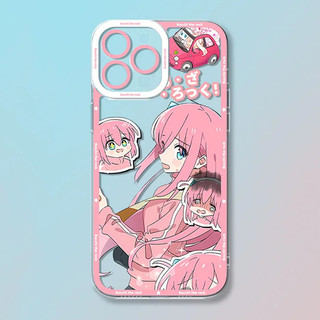 Vỏ Cho Samsung Galaxy A24 A34 A05 A05S A52 A04 A04E A23 S22 Ultra Plus Ốp Lưng Trong Suốt Bảo Vệ Toàn Diện Anime Bocchi The Rock Thời Trang Sang Trọng Ví Chống Rơi