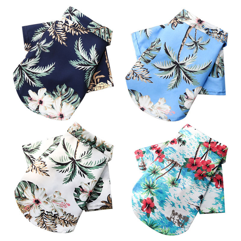 【Ready Stock】 Spring and Summer Thin Clothing Small Medium Dog Cat Pineapple Dog Shirt Pet Dog Cat Golden Retriever Clothing Supplies z3tN