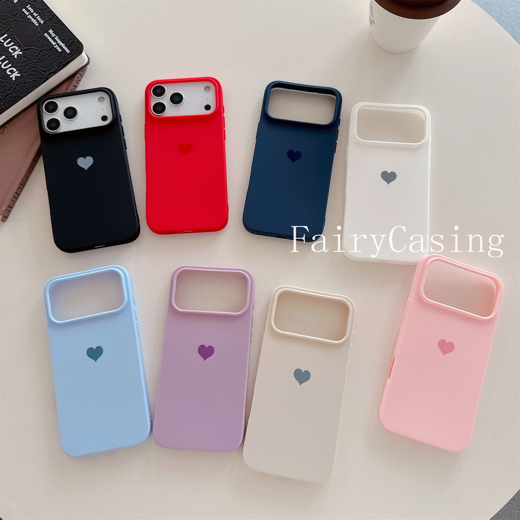 Ốp lưng chống sốc TPU cho IPhone 17 Air 16 15 14 13 12 11 Pro Max 16E 16Plus Vỏ ốp lưng trái tim tình yêu
