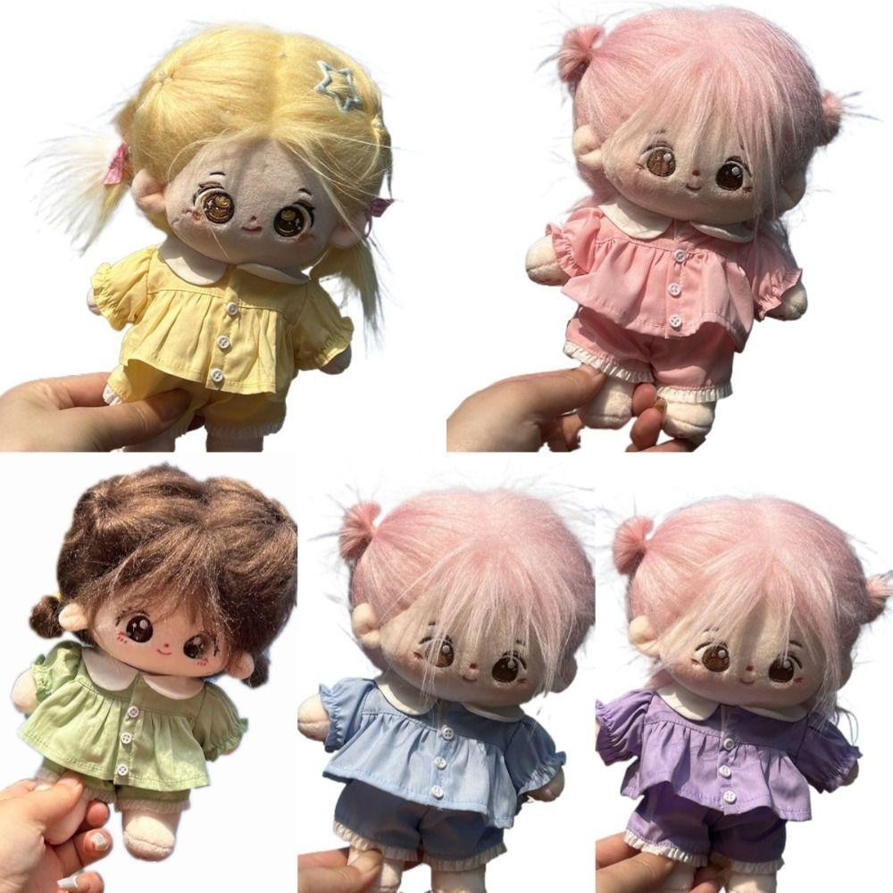 Flazea 20cm Quần Áo Búp Bê, Búp Bê Cotton OB11 Quần Áo Sơ Mi, Hoạt Hình Búp Bê Phụ Kiện BJD Cosplay Đạo Cụ Bộ Áo Mini Quà Tặng Sinh Nhật