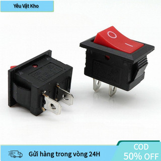Bộ công tắc bập bênh 2 chân kích thước nhỏ gọn, định mức 3A-250VAC, dễ dàng hàn và kết nối trong các mạch điều khiển