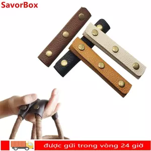 SAVORBOX Vali Grip, Màu Trơn Mềm Túi Hành Lý Bọc Tay Cầm, Thiết Kế Chống Sốc Phong Cách Da PU Tay Cầm Bao Da Bao Da Phụ Kiện Túi