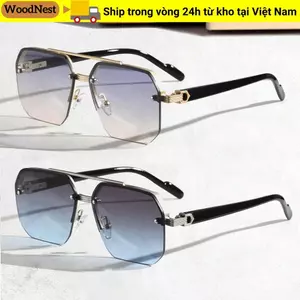 Kính râm chống gió WOODNEST, Kính râm xe máy bằng kim loại màu đen, Phụ kiện đi xe đạp Kính lái xe Punk bảo vệ tia cực tím