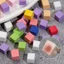 Làm Móng Tay Đậu Phụ Khối Gradient Paiping Bọt Biển 1cm2cm Influencer Phong Cách Mới Mờ Mini Nhỏ Vuông