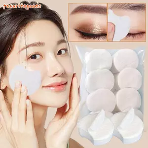 FAVORITEGOODS 300 / 600 / 1200 Miếng tẩy trang dùng một lần, Khăn lau cotton mặt khô dày mềm mại, Khăn lau cotton mặt thiết kế khắc họa tiết ngọc trai để nén ướt