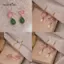 AqToCna 1 Cặp Bông Tai Sen Tinh Tế Độc Đáo Hoa Hồng Thanh Lịch Bất Đối Xứng Thả Bông Tai Dành Cho Nữ VintageJewelry Phụ Kiện AqToCna