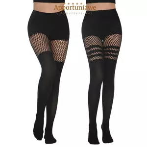 IAPPORTUNIA Thigh Stocking, Vớ len Tất lưới cá, Quần lưới cá phong cách Goth gợi cảm