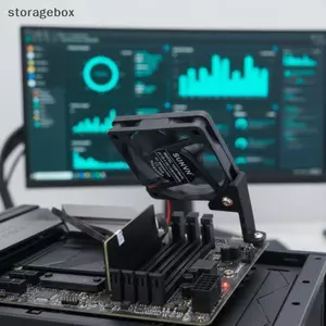 Mô-đun quạt kép làm mát bộ nhớ cho DDR RAM Bo mạch chủ tản nhiệt cao cấp DIY PC Chơi game Hoạt động ổn định Đẹp