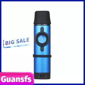 guansfs Yinhing Hợp kim nhôm Kazoo Nhạc cụ di động và dễ học để giải trí Hoạt động biểu diễn âm nhạc Những người yêu thích có màng ngăn dự phòng (Đen)