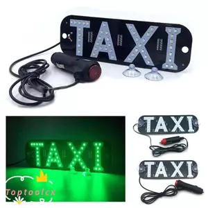 Đèn tín hiệu ô tô TOPTOOLCX, Bảng điều khiển 45SMD 2835 LED Taxi Light, Kính chắn gió đầy màu sắc với tín hiệu công tắc Đèn báo tín hiệu Cab Phụ kiện ô tô