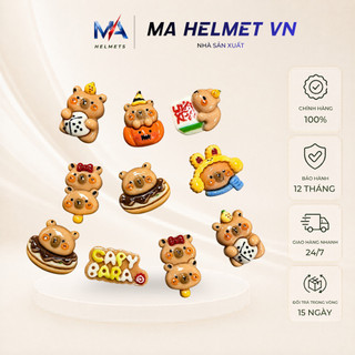Bộ 5 Charm Capybara Dễ Thương Phong Cách Cá Tính