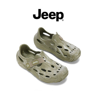 Giày JEEP Hole Bé Trai Bé Gái Rỗng Trên Bãi Biển Mùa Hè Giày Sandal Chống Trơn Trượt