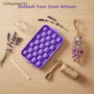 Bộ khuôn xà phòng nho LIS DIY - Khuôn thủ công cấp thực phẩm có dây để làm quà tặng HUJ