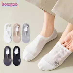 Tất thuyền vô hình BORAGETE, Tất nam thoáng khí chống trượt, Tất mỏng lưới cắt thấp thoải mái mùa hè
