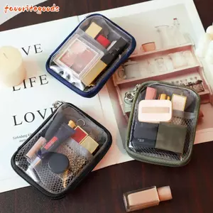 Túi lưu trữ FAVORITEGOODS, Túi trang điểm đa chức năng dung tích lớn, Dụng cụ sắp xếp vỏ cứng chống thấm nước PVC