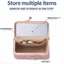 Túi đựng tiền Mini GUSTAVA, Móc khóa nụ hôn với túi đựng son môi gương trang điểm, Hộp đựng đồ trang sức đa chức năng chống văng màu trơn đơn giản dành cho nữ