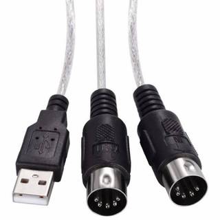 [Ktp] Bộ chuyển đổi Cáp MIDI USB in-out Dây chuyển đổi bàn phím âm nhạc