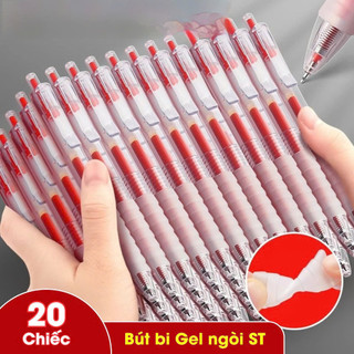 Bút bi nạp lại 0.5mm đen xanh đỏ viết mượt mực không lem dễ thay mực cho văn phòng phẩm học sinh