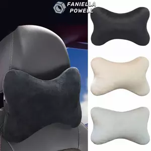 FANIELLAPOWELL Gối Cổ Ô Tô, Đệm Bảo Vệ Có Thể Điều Chỉnh Tựa Đầu Cổ Ô Tô, Nhung Pha Lê Thoáng Khí Ghế Ô Tô Gối Phụ Kiện Ô Tô