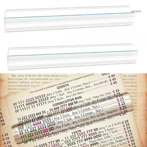 SUIT Clear Magnifying Mahjong Line Magnifying Finder Acrylic Mahjong Line Finder cho người chơi thẻ Người cao tuổi Nhiệt tình
