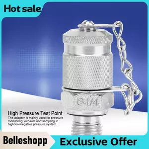 Belleshopp Thủy Lực Thử Adapter G1/4-M16x2 Áp Điểm Khớp Nối Lắp Cho Hệ Thống Ống Ống Phụ Kiện Dụng Cụ Kiểm Tra