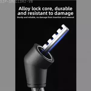 Khóa cáp xe đạp có thể gắn được Vỏ nhựa PVC lõi thép 11mm để sử dụng đường MTB và xe đạp điện tử