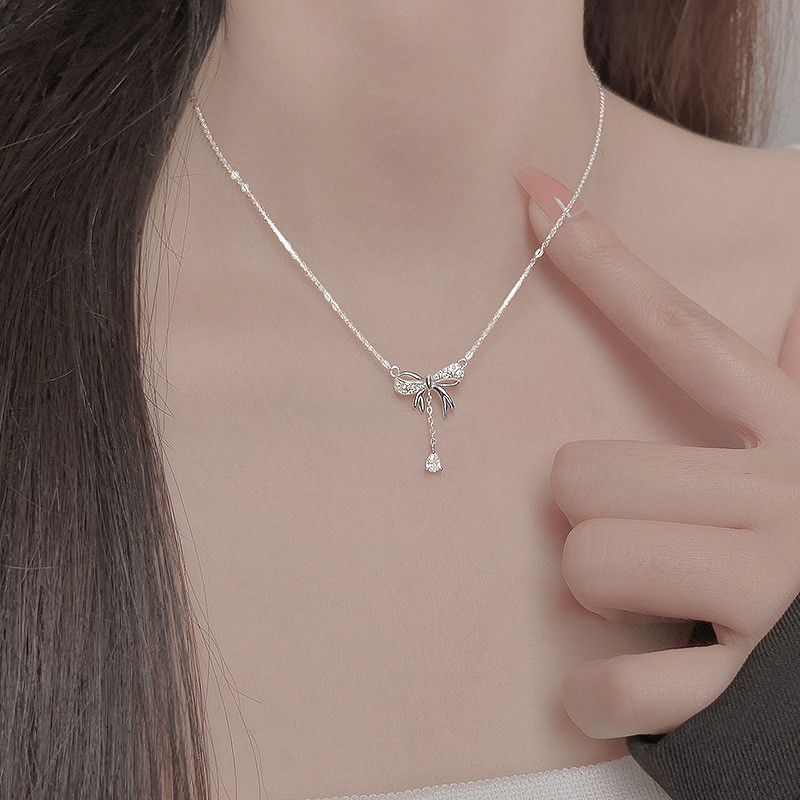 Vòng cổ nơ - Dây chuyền xương đòn sang trọng và tinh tế