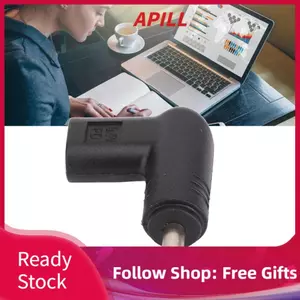 Apill Bộ chuyển đổi Vikye Type C sang DC Male 90° Góc phải 100W PD USB 18.5-20V 3.5 x 1.35mm Nguồn điện chuyên nghiệp hiệu quả cho máy tính xách tay