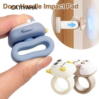 Tấm chắn tác động tay nắm cửa CATIYAHA, Nút chặn cửa silicon chống sốc, Tấm lót cản trước cửa im lặng hoạt hình di động để trang trí phòng ngủ