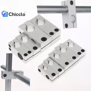 1 Cái Kẹp cố định trụ nhôm Đầu nối chéo Trục quang cố định chéo Kẹp Braet Phụ kiện DIY Đẹp