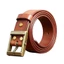 Thắt lưng dày nam 20516 / Chiều rộng 3,8cm / Độ dày 4,9mm / Lớp đầu tiên Da bò nguyên chất / Khóa chốt bằng đồng thau / Tay nghề thủ công đau khổ phong cách Mỹ / Phong cách ins Phong cách phù hợp / May tay / Mặc hàng ngày / Quà tặng cao cấp