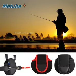 METUBE Spinning Fishing Reel Cover, Túi lưu trữ trống Vỏ bảo vệ Túi câu cá, Túi câu cá Gói bánh xe câu cá Dụng cụ cuộn câu Túi câu cá Túi cuộn câu tay