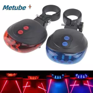 Đèn hậu xe đạp METUBE, Đèn hậu đi xe đạp chiếu sáng góc rộng siêu sáng, Cảnh báo an toàn Dễ dàng lắp đặt nhiều chế độ Đèn ngủ LED đi xe đạp ban đêm