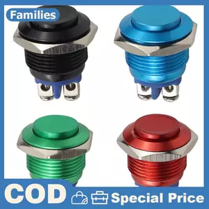 1 Công tắc nút nhấn tạm thời Công tắc nút gắn chống nước 16mm