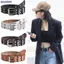 Bluelover Thời Trang Nam Nữ Phong Cách Punk Dây Xích Dây Có Thể Điều Chỉnh Ngôi Sao Rỗng Đôi Ngực Bule Kim Loại Bule Da Quần Jean Thắt Lưng Mới