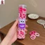 Dây buộc tóc Khăn thun Scrunchies màu kẹo cho nữ Hộp 100 chiếc