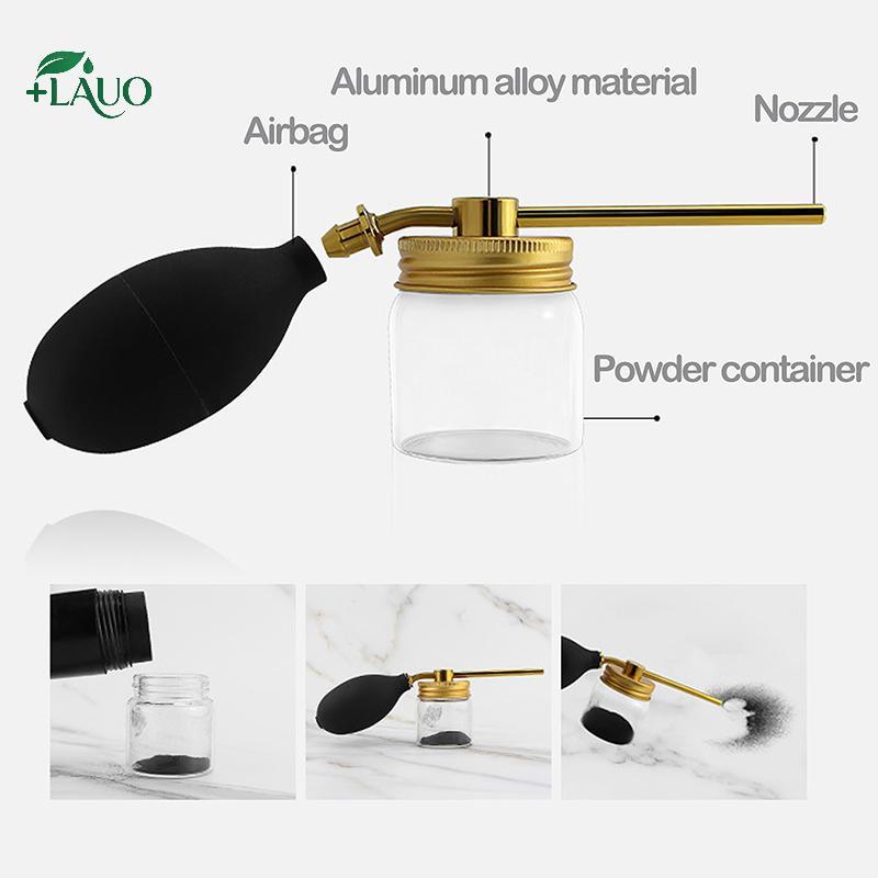 Springevenstar Refillable Talc Fiber Blower Puffer Barbers Hairdressers Talcum Chai Springevenstar
