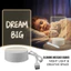 Đèn bàn LED SAIA, Viết và Xóa Bảng tin Acrylic trong suốt Đèn ngủ, Hiệu ứng phát sáng DIY Đèn ấm áp chạy bằng USB Bảng viết acrylic Trang trí bàn làm việc