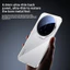 Dành Cho Xiaomi 17 Ultra Ốp Lưng Mới Tinh Thể Đá Trong Suốt Vô Hình Giá Đỡ Ống Kính Chống Rơi Cho Xiaomi 17Ultra Chống Sốc Funda