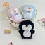 CANAMEK Hoạt Hình Dễ Thương Nơ Penguin Sang Trọng Móc Khóa Kawaii Chim Cánh Cụt Nhồi Bông Búp Bê Mặt Dây Chuyền Bapa Trang Trí Mặt Dây Chuyền Phụ Kiện Quà Tặng CSF