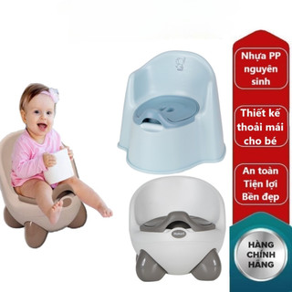 Bô gấu HOKORI nhựa VIỆT NHẬT cao cấp cho bé đi vệ sinh - Có tựa lưng, nắp, ruột tháo rời - Chính hãng 5458+5460