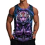 Tiger 3D Tank Top Nam, Áo Vest mát mẻ không tay mùa hè 2026, Áo thun động vật mềm mại thoáng khí dạo phố