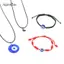 AqToCna Kính Xanh 3cm Ác Mắt Mặt Dây Nelace Vòng Tay Luy Nelace Choker Trang Sức AqToCna