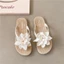 Phong Cách Flip-Flops May Du Lịch Có Thể Phù Hợp Với Kỳ Nghỉ Ngoài Mặc Dép Đi Biển Nữ Mùa Hè Đi Biển Váy Ướt Dép DJGB