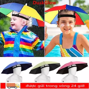 Mũ ô dù đầu DUSKGLOW, Dây thun chống gió, Mũ che nắng đeo đầu