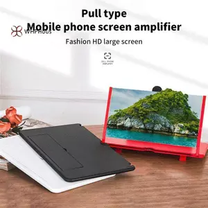 < WHPHous-t > Bộ khuếch đại màn hình điện thoại 3D 10 inch Thiết kế gấp Kính lúp Video HD Phim Kính lúp Điện thoại thông minh Giá đỡ Braet Đẹp